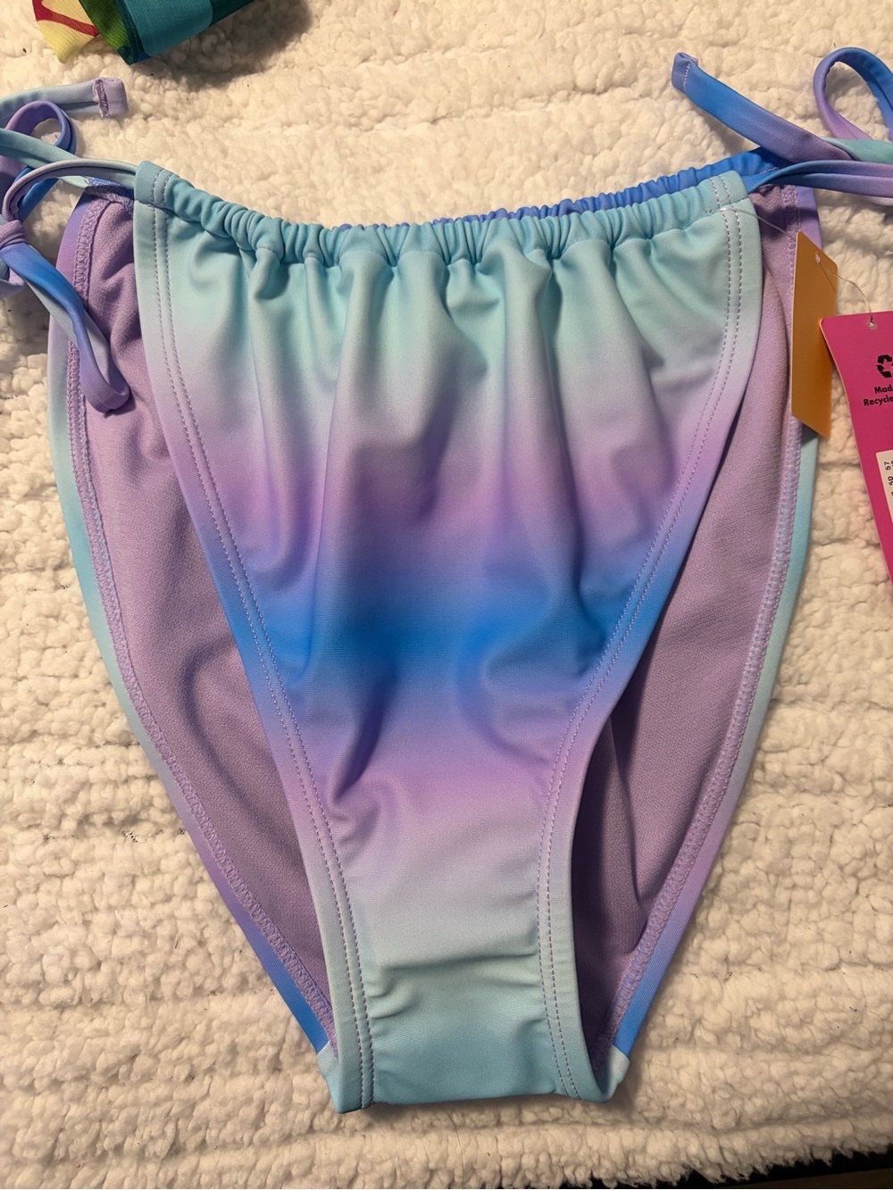 Kohl's Pastel Ombre Purple and Blue Bikini Bottoms